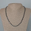Collar de hematita rectangular, dimensiones 7×8×5 mm ±, longitud 50 cm ±