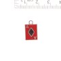 Colgante As de diamantes, 11×17 mm, pack de 5 uds.