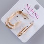Pendientes tipo botón Xuping, diámetro 29×16 mm ±, baño de oro 18K