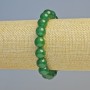 Pulsera de crisoprasa natural, bolas lisas diámetro 10 mm +/- (elástico), longitud 18 cm+