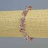 Pulsera de ametrina natural, fragmentos de piedra, diámetro 7×3 mm ± (elástica), longitud 18 cm+