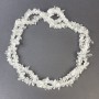 Cuentas de cristal de roca, trocitos 4-9×2-4 mm, en hilo, longitud 80 cm+