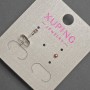 Pendientes tipo botón Xuping con cristal rojo, diámetro 2 mm ±, recubiertos de rodio