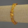 Pulsera de fragmentos de ámbar 5–9×4 mm, longitud 18 cm, elástica