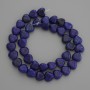 Cuentas de lapislázuli en forma de corazón, 10×10 mm ±, en hilo, longitud 38 cm+