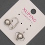 Pendientes Xuping rodio 8x15 mm