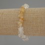 Pulsera de citrino en chips, diámetro 4-8×2-4 mm, longitud 18 cm, elástica