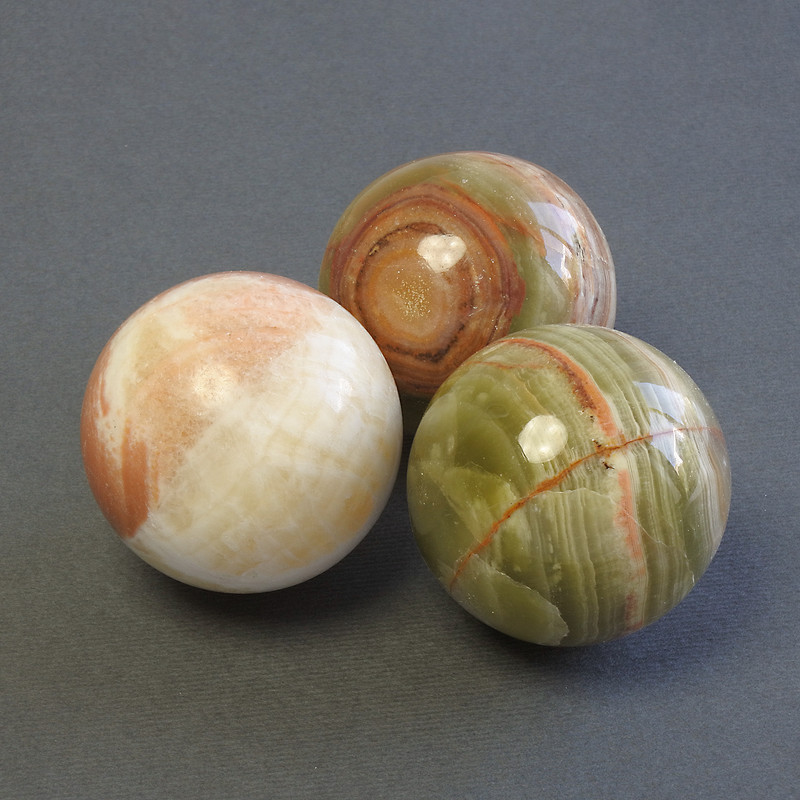 Bola decorativa de ónix natural, diámetro de 40 mm+