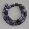 Cuentas triangulares de fluorita, dimensiones 14×10×10×10 mm, en hilo, longitud 40 cm+