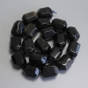 Cuentas facetadas de obsidiana solar, diámetro 20×15 mm, en hilo, longitud 38 cm+
