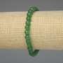 Pulsera de crisoprasa, bolas lisas 6 mm, longitud 18 cm, elástico