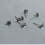 Ganchos para pendientes, 15x5 mm ±, pack de 30 piezas