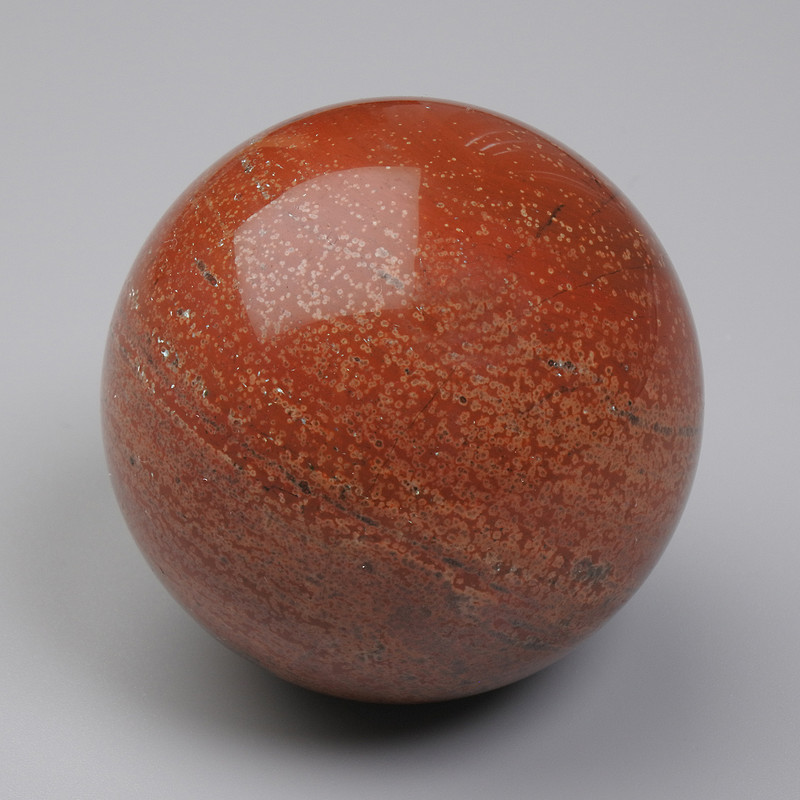 Bola decorativa de jaspe rojo natural, diámetro 40 mm+