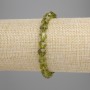 Pulsera de crisoprasa facetada, diámetro 7,5×7,5 mm, longitud 18 cm, elástica