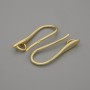 Ganchos para pendientes en metal dorado 19×2,5 mm - par