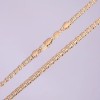 Cadena Xuping con trenzado tipo escamas, grosor 5 mm, longitud 49-51 cm, baño de oro de 18 quilates