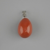 Colgante «Gota» de jaspe rojo 18×13 mm+-, longitud 26 mm+