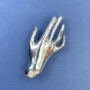 Broche-colgante Mano metal plateado 27×55 mm+