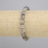 Pulsera Labradorita bolita lisa, diámetro 8 mm, longitud 18 cm, elástico
