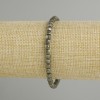 Pulsera de pirita facetada, cubo 4 mm, longitud 18 cm (elástica)