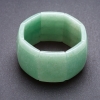 Pulsera Elite Nefrita con goma elástica, eslabón rectangular 4x2, 8 cm