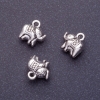 Colgante elefante plateado, longitud 11 mm, Ø 1,5 mm, presentación 20 g ± 11 uds