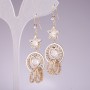 Pendientes Estrellas, 55 mm de longitud