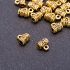 Soporte de aro de colgante color oro envejecido 7×4×7 mm, orificio Ø 3,5 mm, presentación 20 g ± 40 piezas