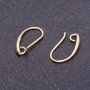 Ganchos para pendientes, longitud 18 mm, color "dorado claro"