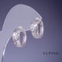 Pendientes Xuping rodio 16×7,5 mm