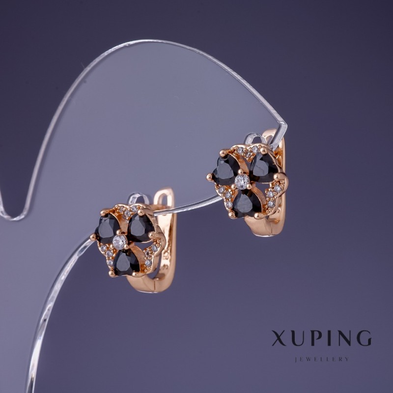 Pendientes Xuping 12x10 mm "baño de oro 18K"