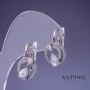 Pendientes Xuping rodio 20x12 mm