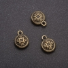 Colgante Moneda de bronce, diámetro 10×13 mm, envasado 20 g ± 14 piezas