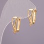 Ganchos para pendientes de color 'oro limón' 17×5 mm