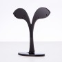 Soporte para bisutería de plástico negro, altura 8 cm, ancho 8 cm