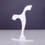 Soporte para bisutería de plástico blanco, 7 cm de altura y 7 cm de ancho