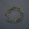 Hilo de cuentas de jaspe verde facetadas, diámetro 1,5 mm, longitud 40 cm +