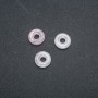 Cuentas Pandora de cuarzo rosa 15×4 mm, agujero de 5 mm+