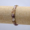 Pulsera elástica de amatrina facetada, diámetro 8×10 mm, circunferencia 18 cm +
