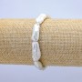 Pulsera elástica de perlas barrocas, diámetro 18×8 mm, longitud 18 cm ±