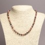 Collar de jaspe oceánico, bolas lisas de 6 mm, longitud 45 cm ±