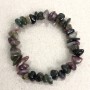 Pulsera de turmalina natural, trozos de 7 mm ±, circunferencia 18 cm+