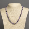 Collar de cuentas de charoita natural facetado, diámetro 8×5 mm, largo 45 cm+