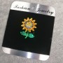 Broche flor 'Girasol' 26x19 mm
