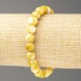 Pulsera mostaza-blanca «Jade oceánico»