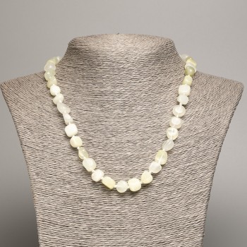 Collar de ónix pulido, cuentas redondeadas de 5×8-10 mm, longitud 50 cm
