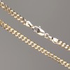 Cadena Xuping con baño de oro de 18 quilates, entramado tipo escama, longitud 50 cm, grosor 3,5 mm