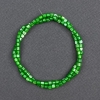 Cuentas tonalizadas de nácar verde en cilindro, diámetro 3,5 × 3,5 mm, longitud 40 cm, en hilo