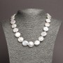 Collar de perlas barrocas naturales, diámetro 17 mm+-, longitud 48 cm+-
