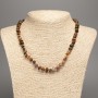 Collar de jaspe facetado 8×5 mm, longitud 48 cm